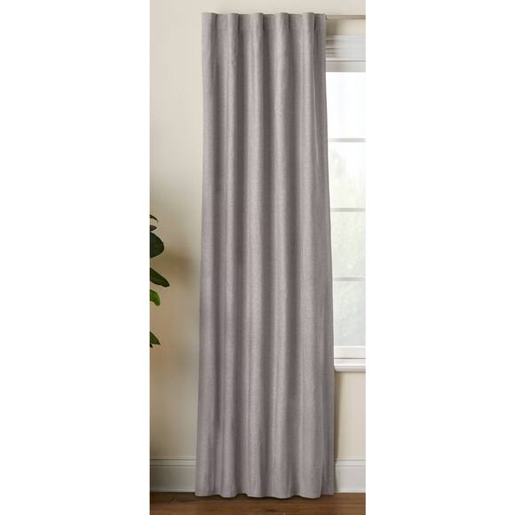 Pillowfort Chambray Cotton Kids' Blackout Back Tab 42x84 Curtain Panel* - Picture 1 of 5